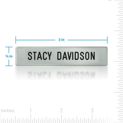 #21 Metal 5/8" X 3" (Engraved) - Reeves Name Badges